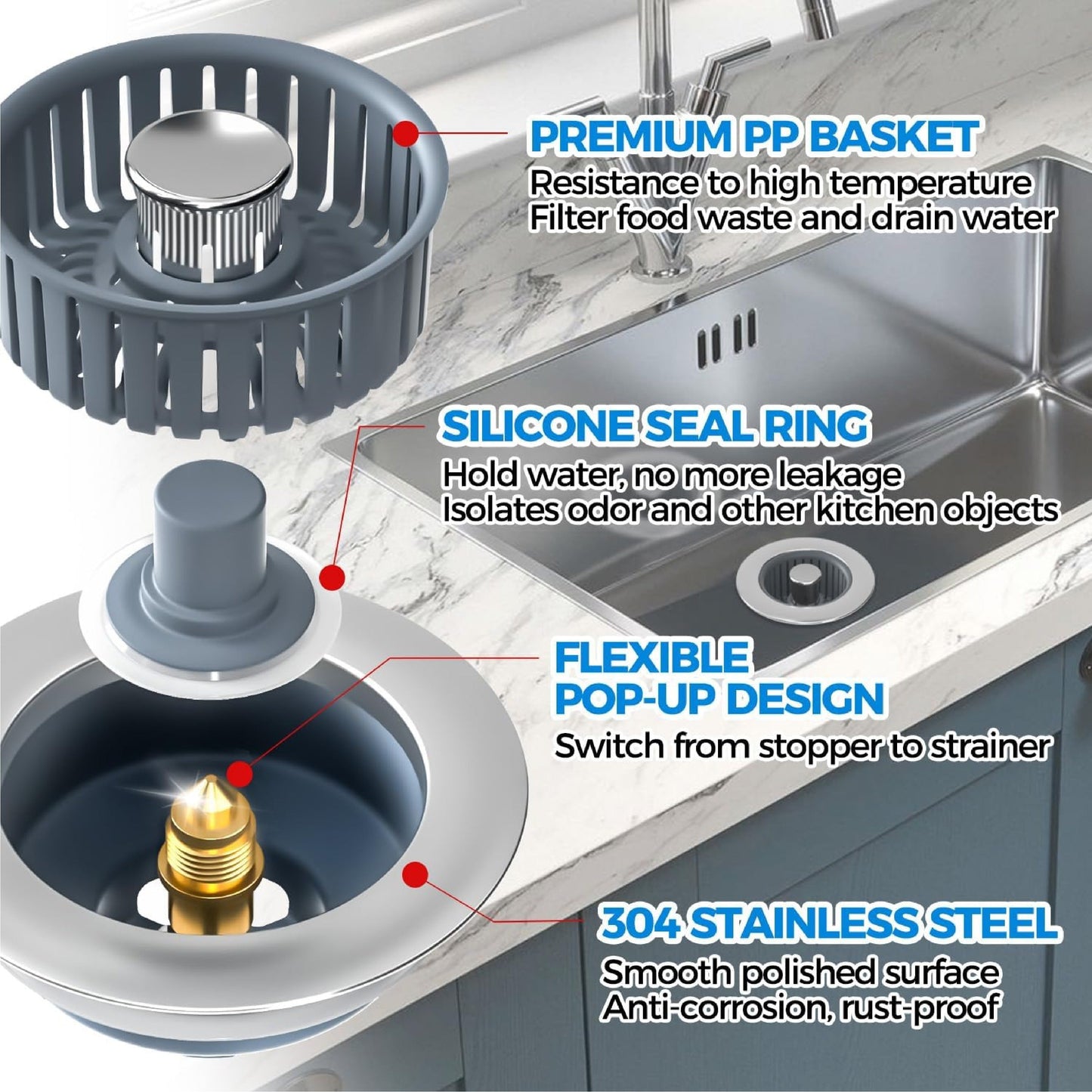 NeutralCare™ Anti-Insect 3-in-1 Seal Tight Strainer Combo