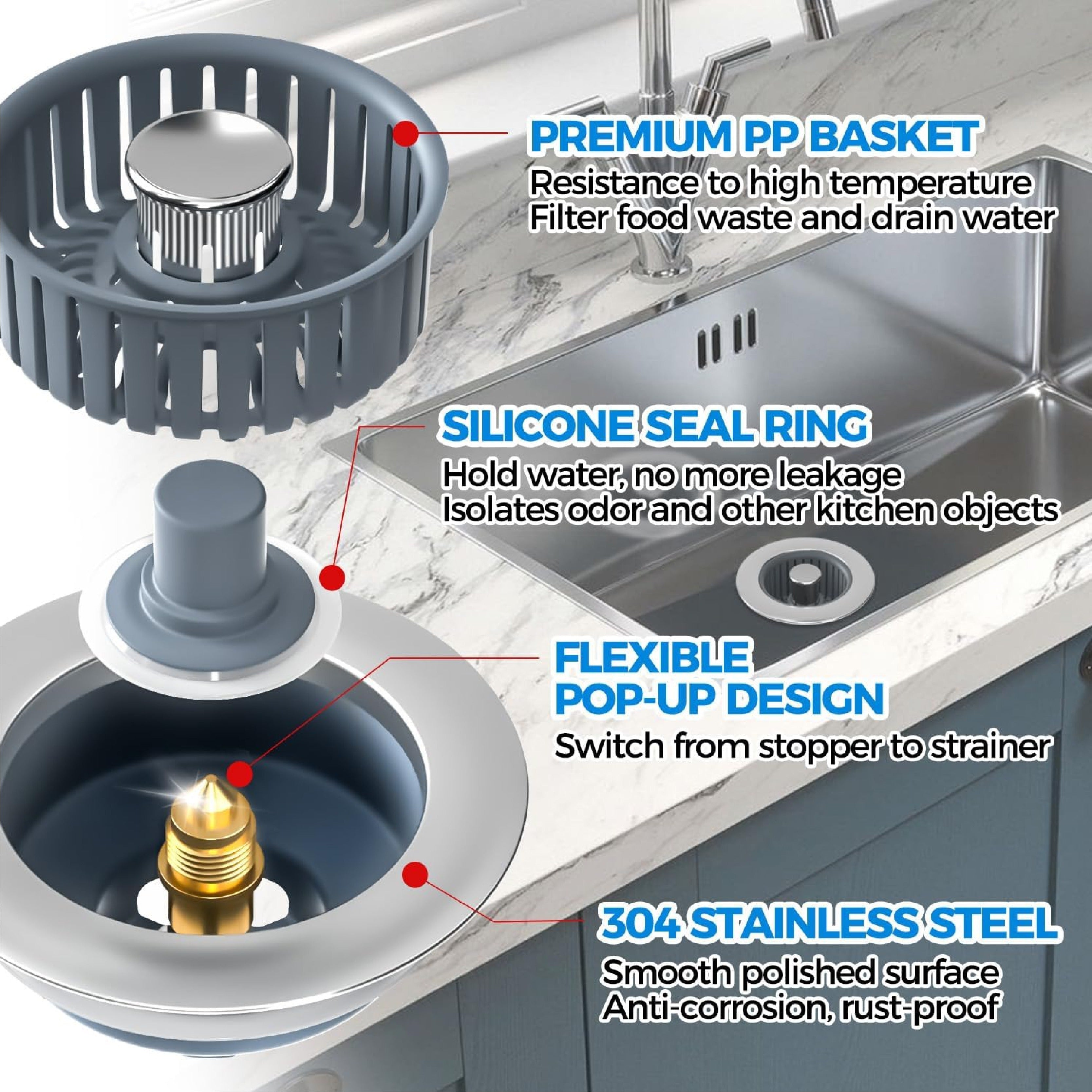 NeutralCare™ Anti-Insect 3-in-1 Seal Tight Strainer Combo