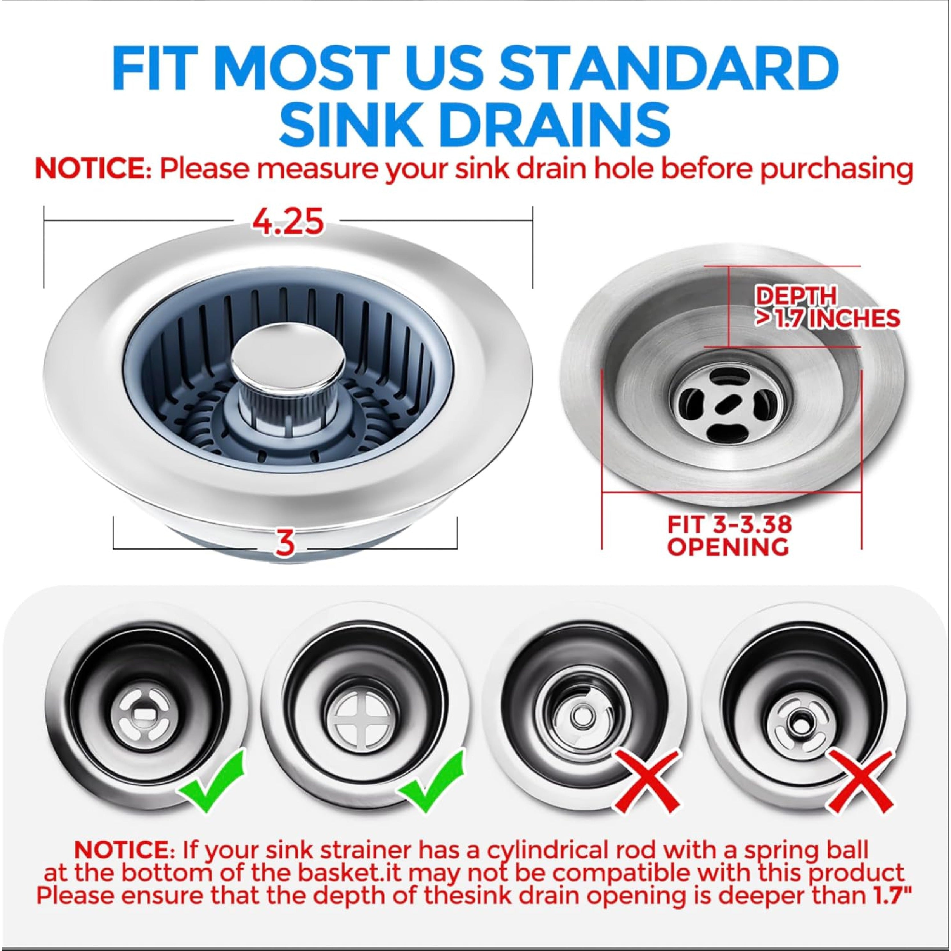 NeutralCare™ Anti-Insect 3-in-1 Seal Tight Strainer Combo