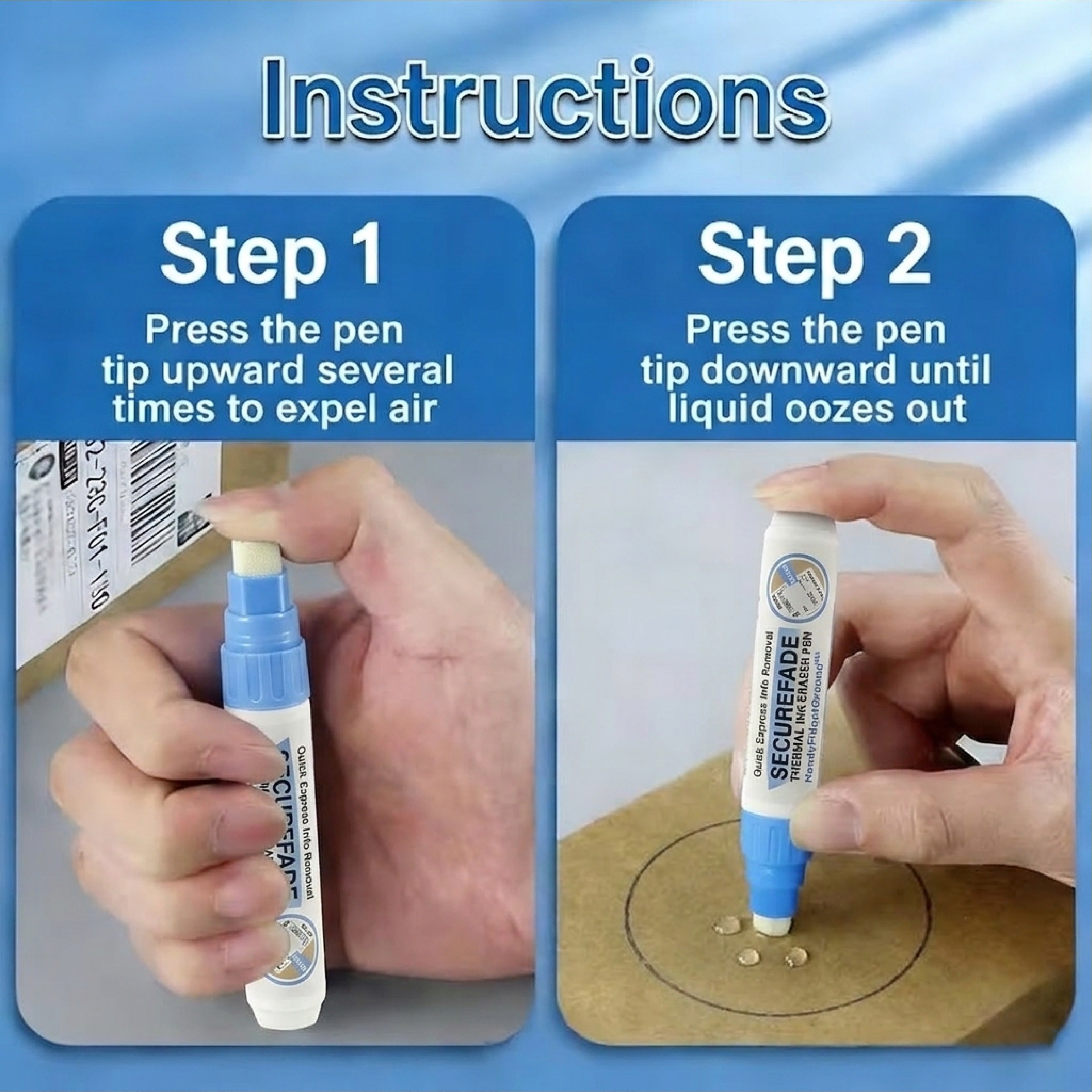 NeutralCare™ SecureFade Thermal Ink Eraser Pen