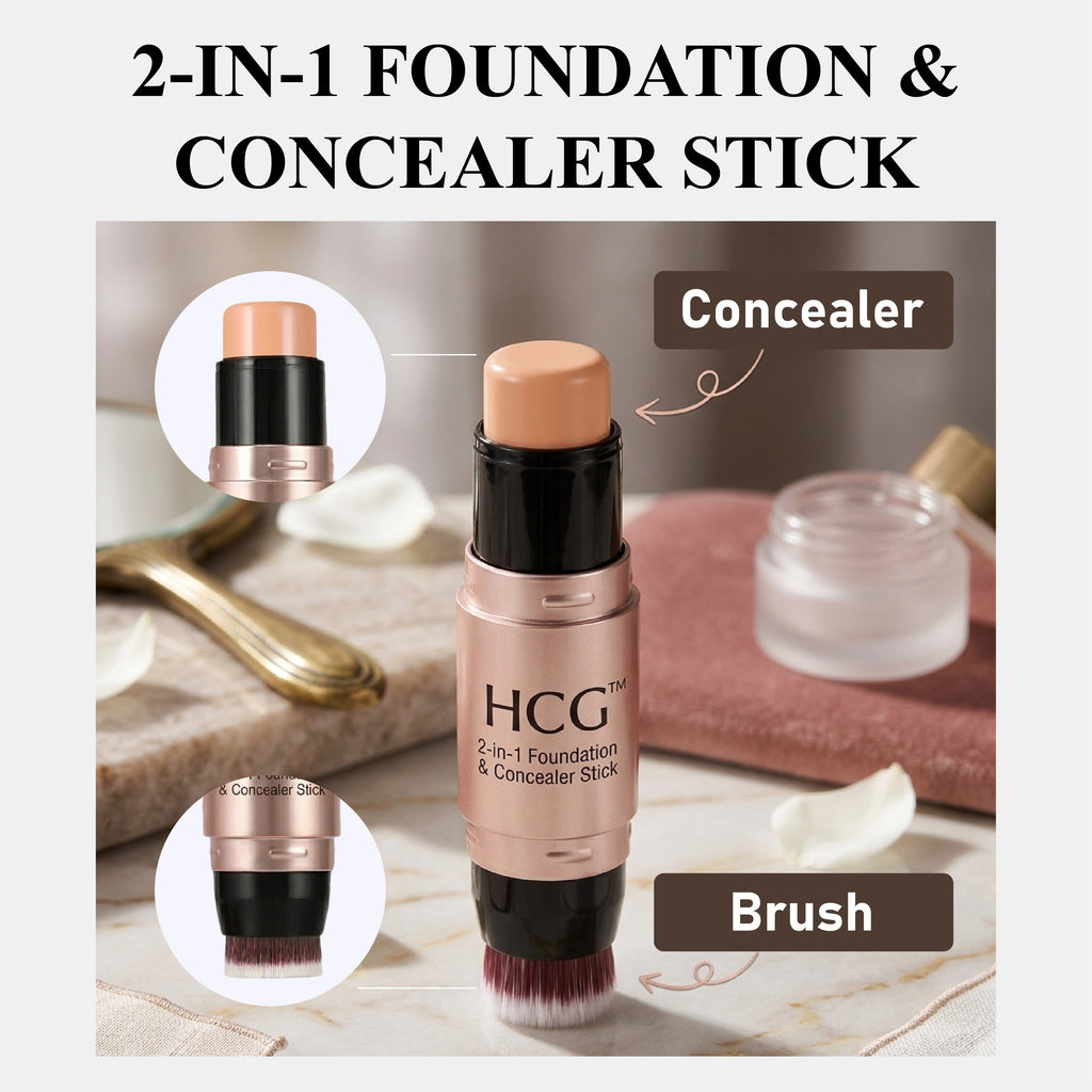 NeutralCare™ 2-in-1 Foundation & Concealer Stick with Brush