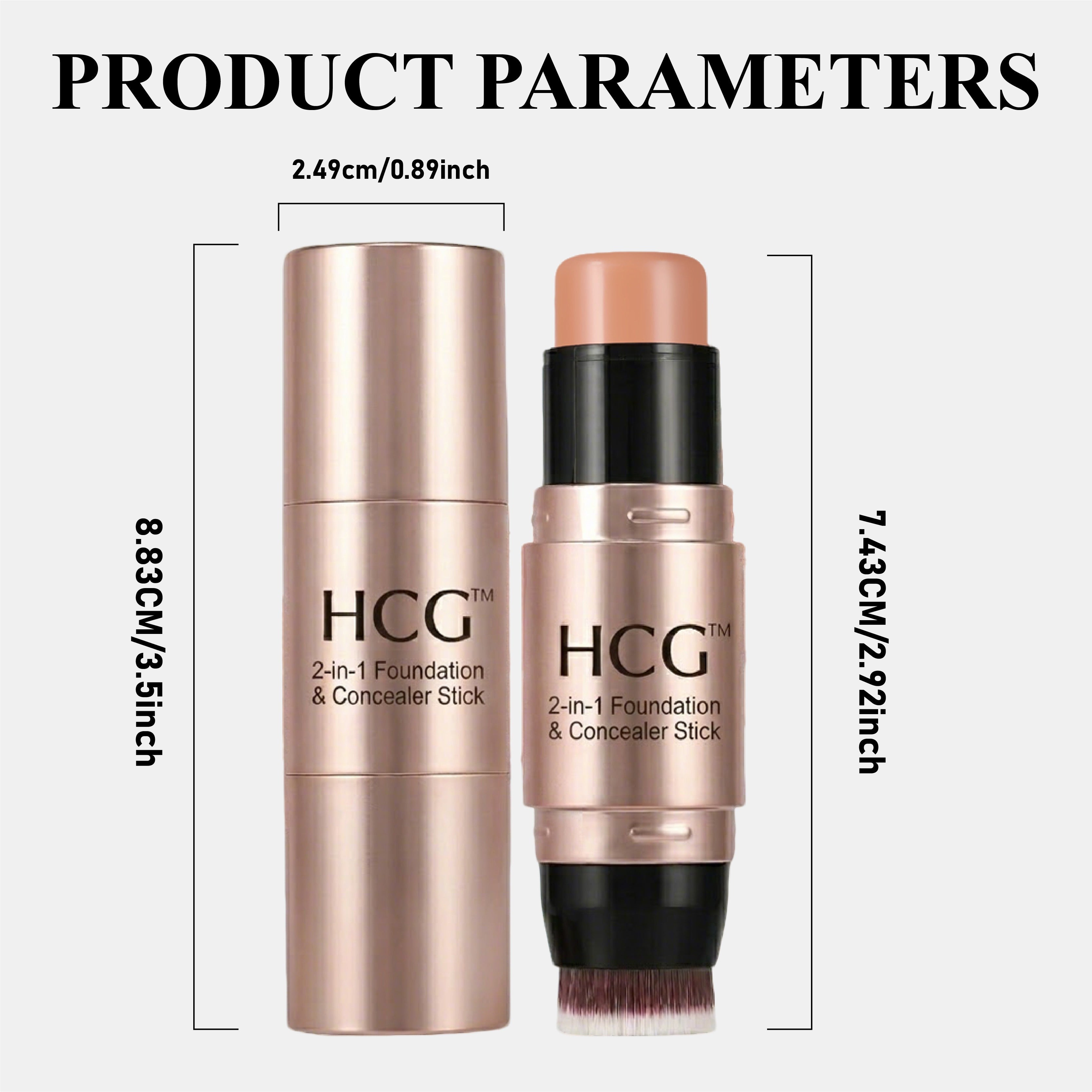 NeutralCare™ 2-in-1 Foundation & Concealer Stick with Brush