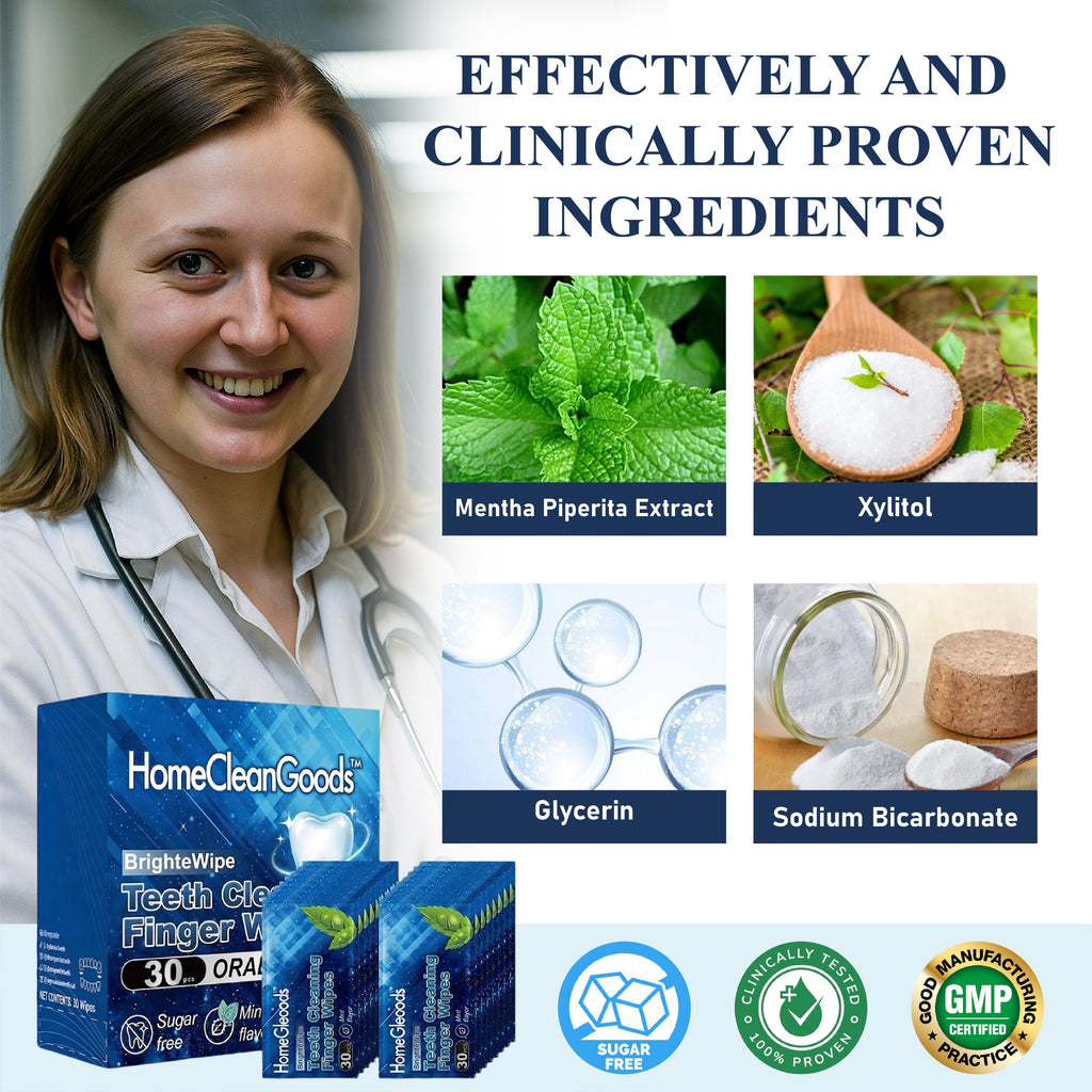 NeutralCare™ BrighteWipe Teeth Cleaning Finger Wipes