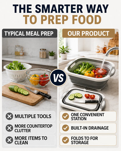 Next2Comfort™ AllPrep Collapsible Kitchen Prep Station