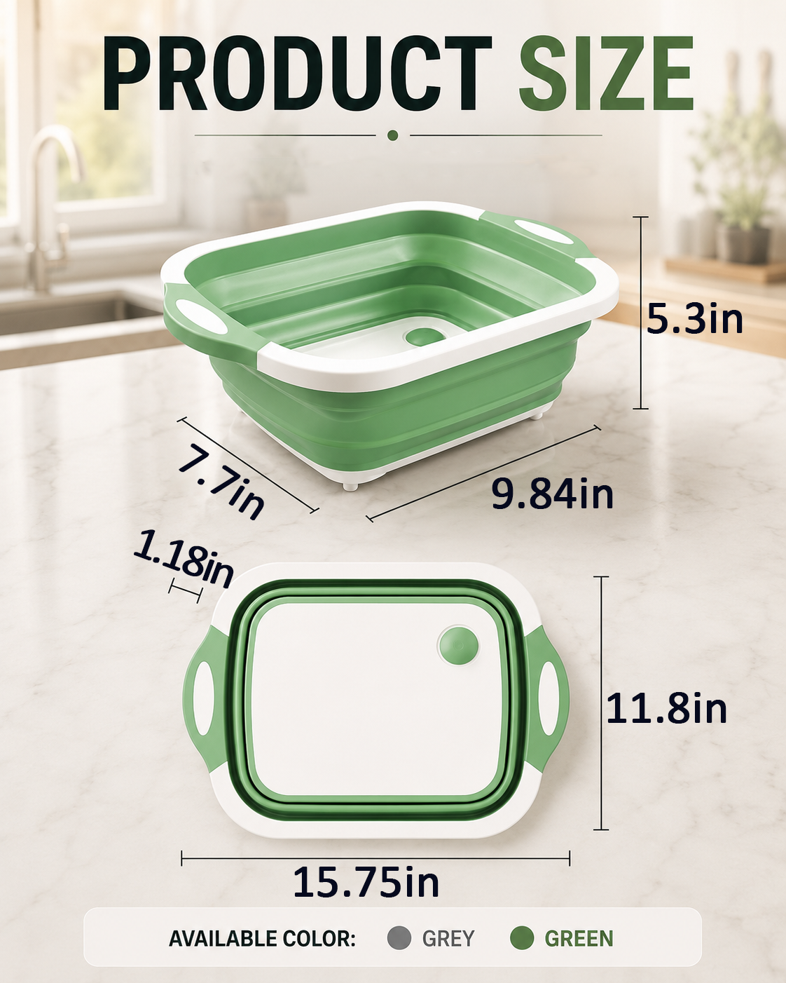 Next2Comfort™ AllPrep Collapsible Kitchen Prep Station