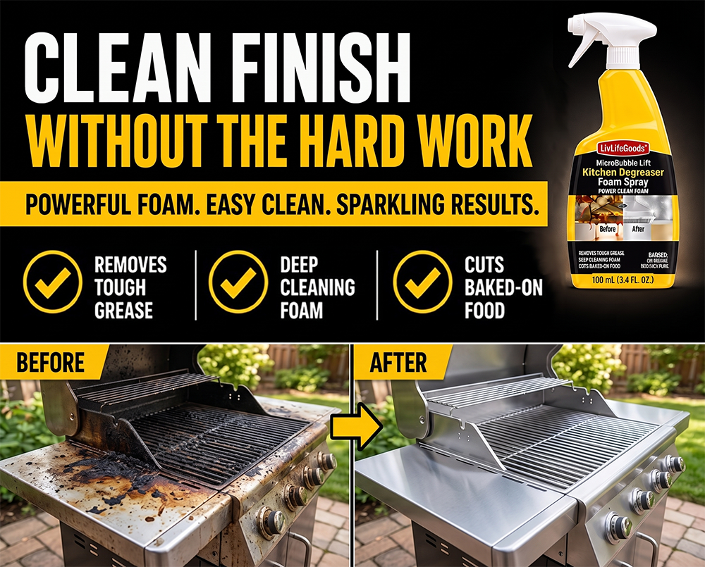 Next2Comfort™ MicroBubble Lift Kitchen Degreaser Foam Spray 