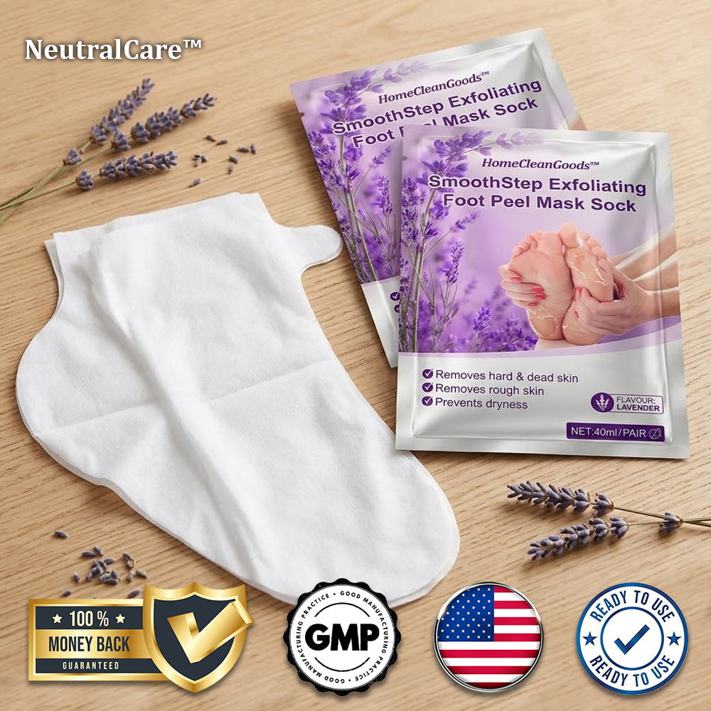 NeutralCare™ SmoothStep Exfoliating Foot Peel Mask Sock