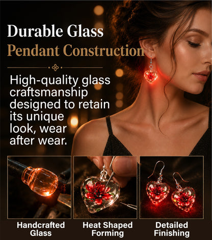 Next2Comfort™ ColorGlaze Luminous Floral Glass Earrings