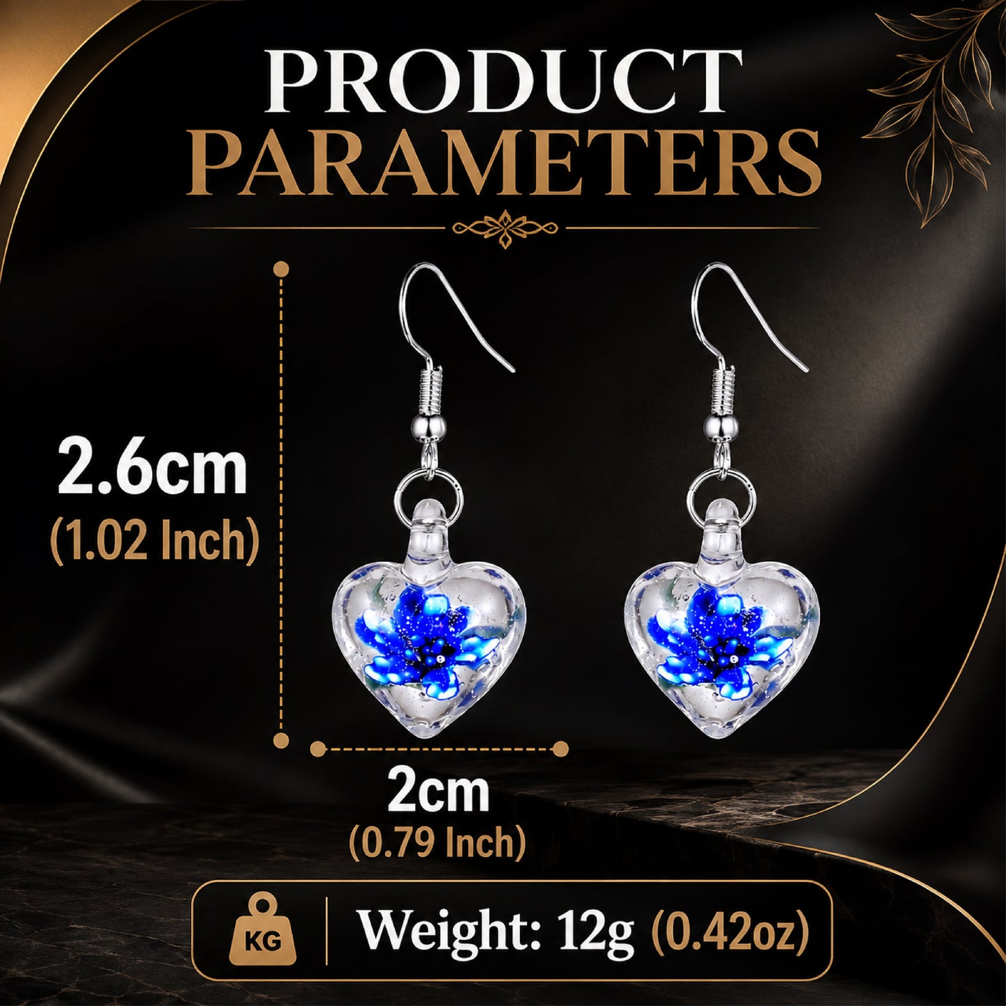 Next2Comfort™ ColorGlaze Luminous Floral Glass Earrings