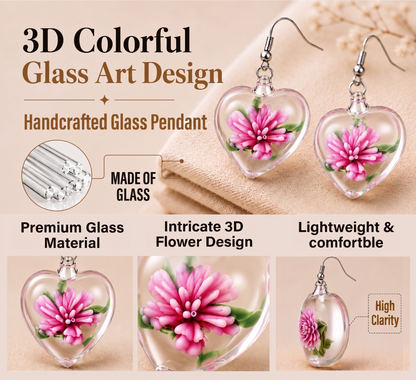 Next2Comfort™ ColorGlaze Luminous Floral Glass Earrings