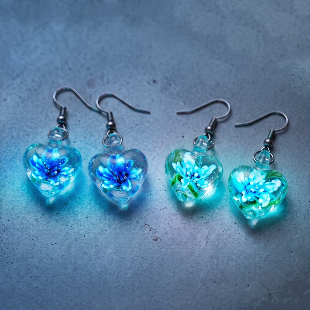 Next2Comfort™ ColorGlaze Luminous Floral Glass Earrings
