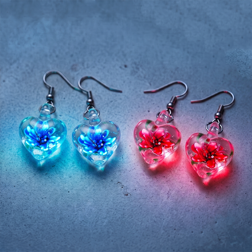 Next2Comfort™ ColorGlaze Luminous Floral Glass Earrings