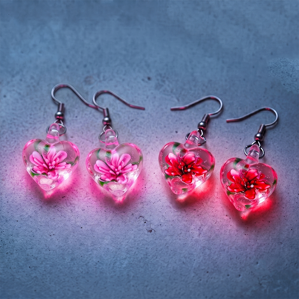 Next2Comfort™ ColorGlaze Luminous Floral Glass Earrings