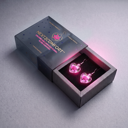 Next2Comfort™ ColorGlaze Luminous Floral Glass Earrings