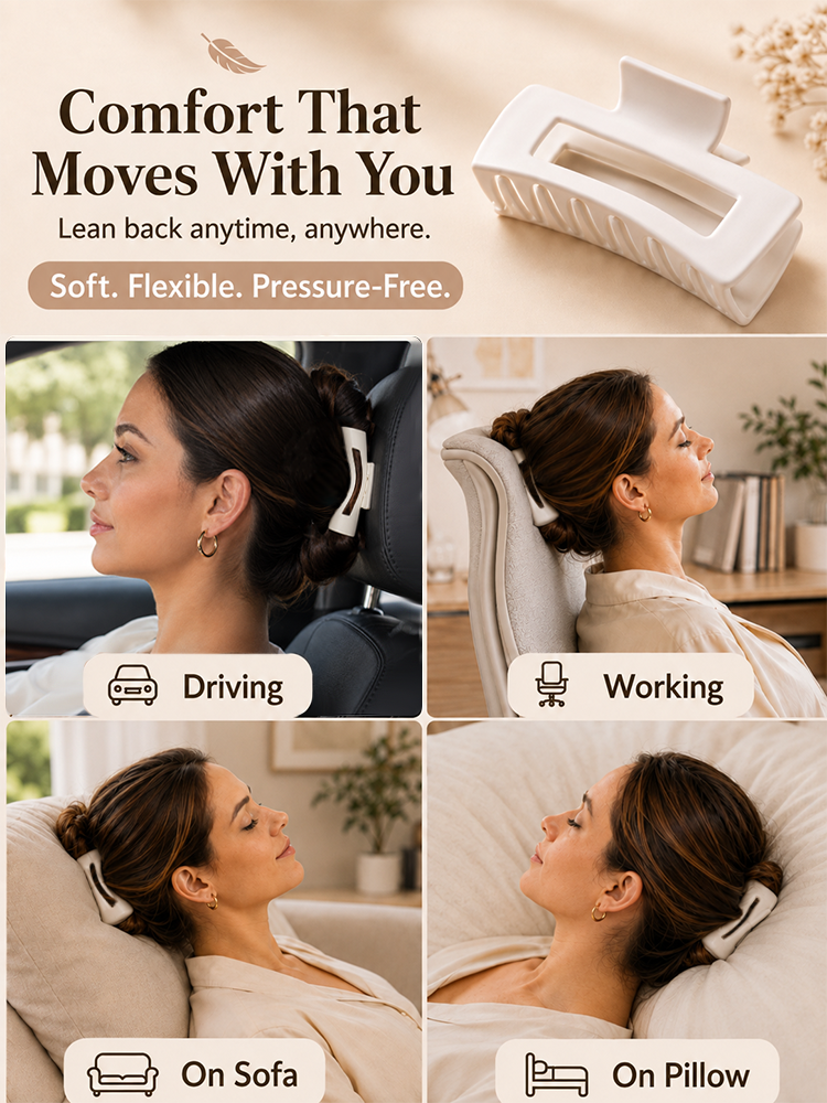 Next2Comfort™ CushionFlex Pressure-Free Silicone Hair Clip