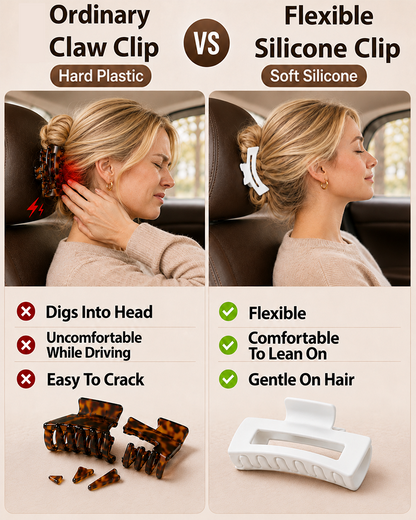 Next2Comfort™ CushionFlex Pressure-Free Silicone Hair Clip