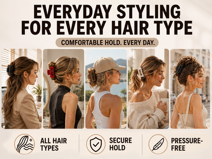 Next2Comfort™ CushionFlex Pressure-Free Silicone Hair Clip