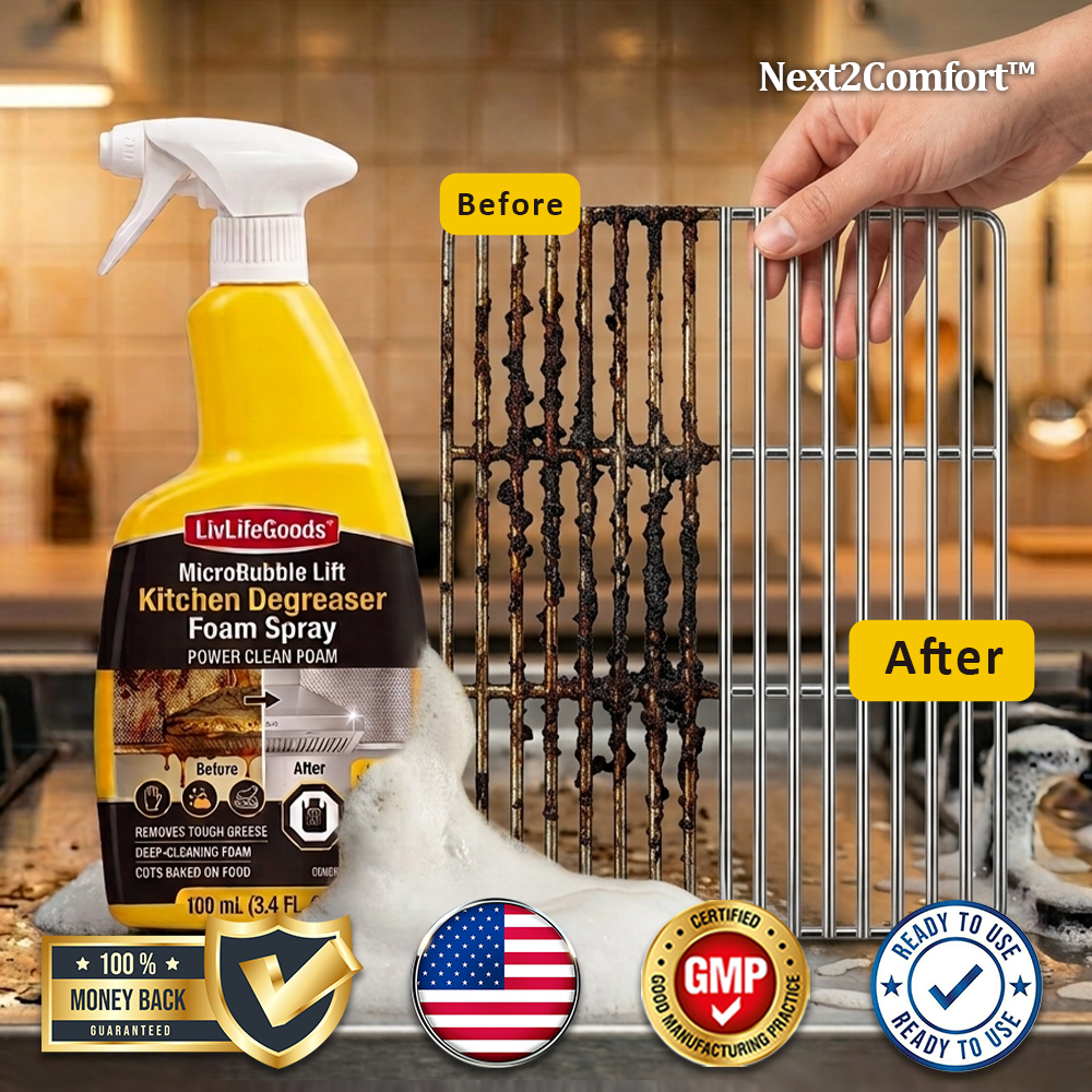 Next2Comfort™ MicroBubble Lift Kitchen Degreaser Foam Spray 