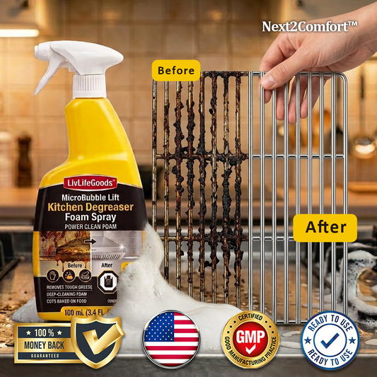 Next2Comfort™ MicroBubble Lift Kitchen Degreaser Foam Spray 