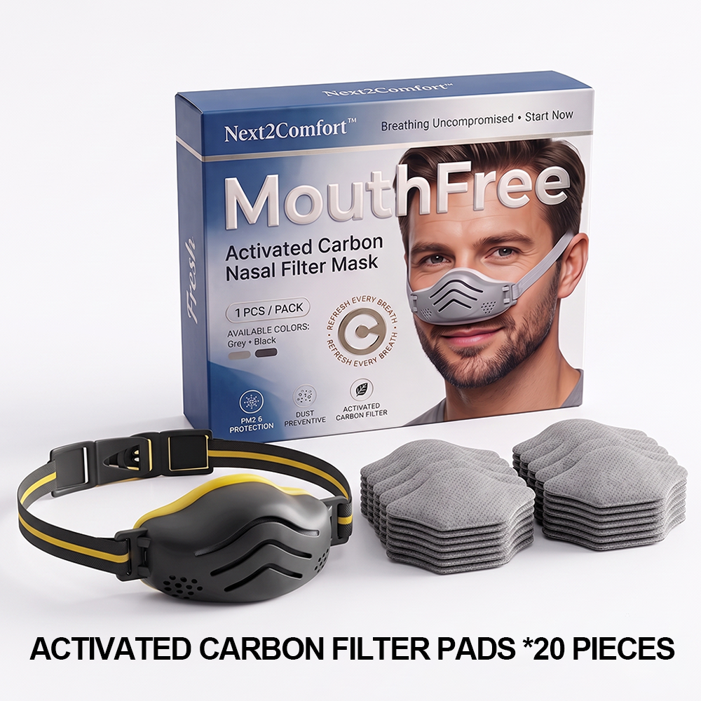 Next2Comfort™ MouthFree Activated Carbon Nasal Filter Mask