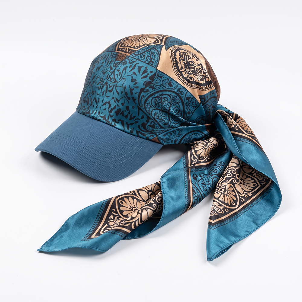 Next2Comfort™ SilkyShade Tie-Back Satin Scarf Visor Cap