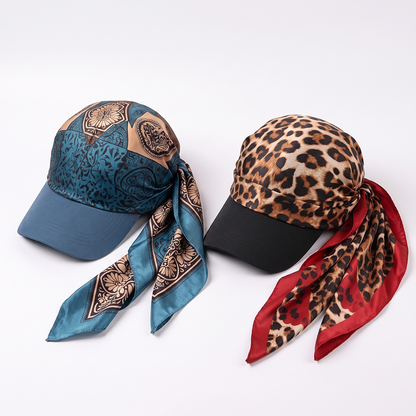 Next2Comfort™ SilkyShade Tie-Back Satin Scarf Visor Cap