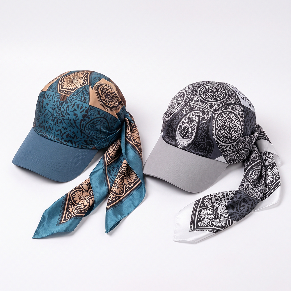 Next2Comfort™ SilkyShade Tie-Back Satin Scarf Visor Cap