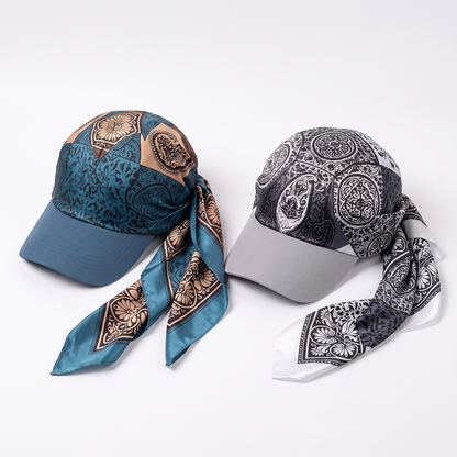 Next2Comfort™ SilkyShade Tie-Back Satin Scarf Visor Cap