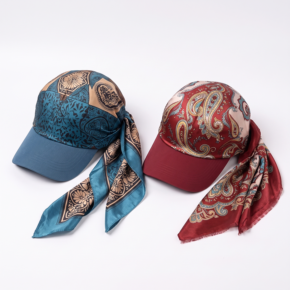 Next2Comfort™ SilkyShade Tie-Back Satin Scarf Visor Cap