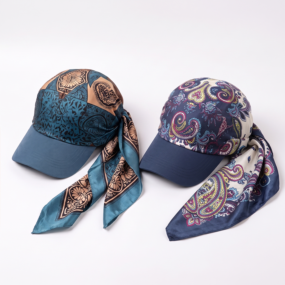 Next2Comfort™ SilkyShade Tie-Back Satin Scarf Visor Cap