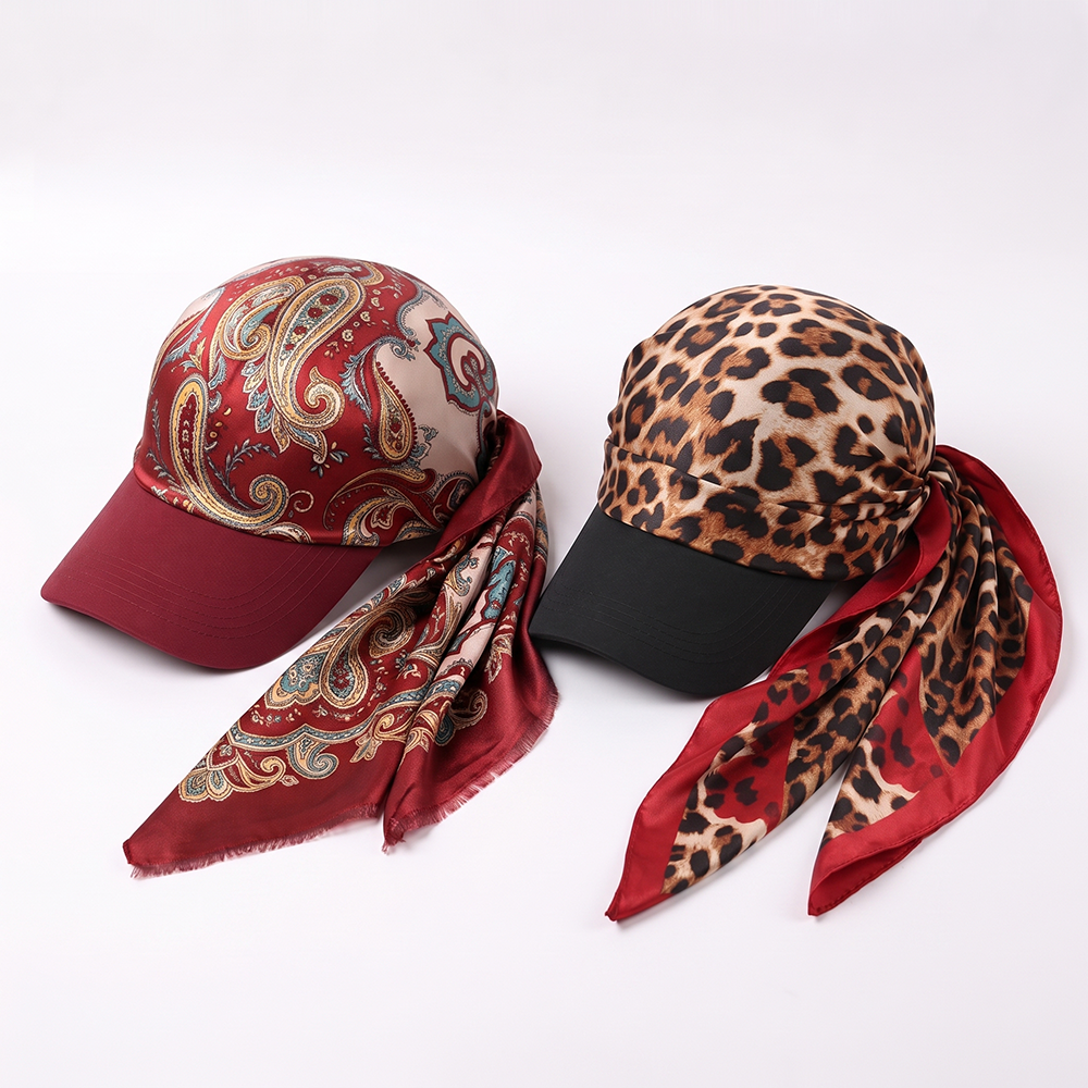 Next2Comfort™ SilkyShade Tie-Back Satin Scarf Visor Cap