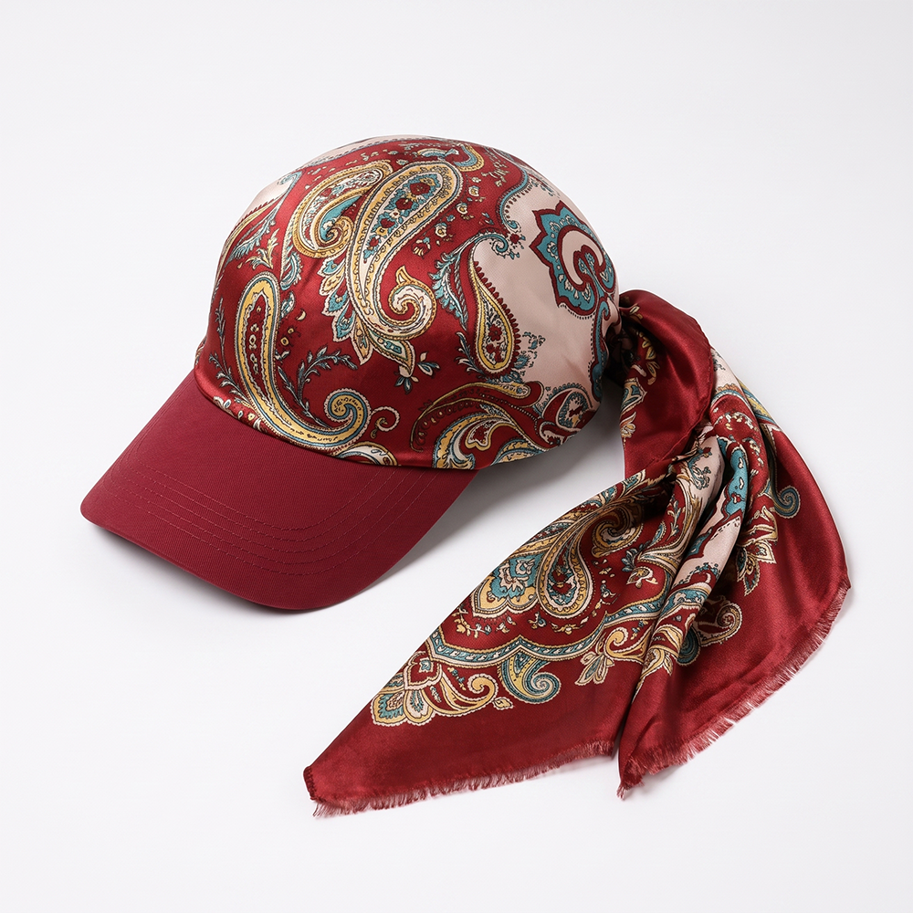 Next2Comfort™ SilkyShade Tie-Back Satin Scarf Visor Cap