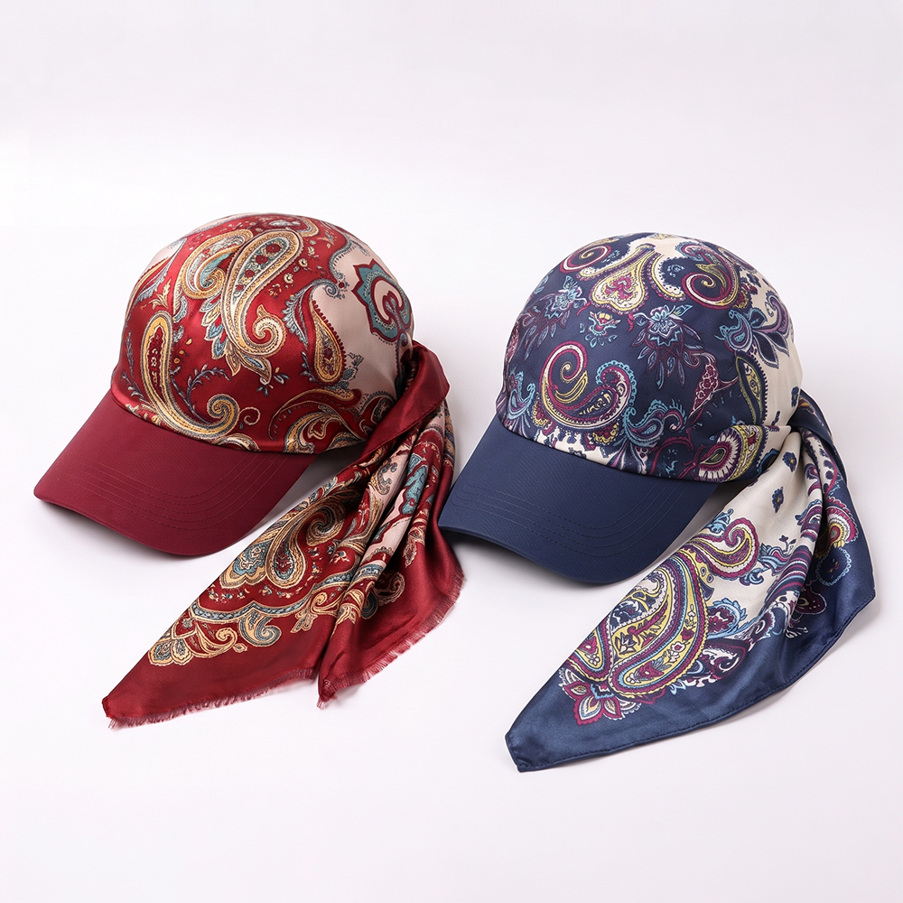 Next2Comfort™ SilkyShade Tie-Back Satin Scarf Visor Cap