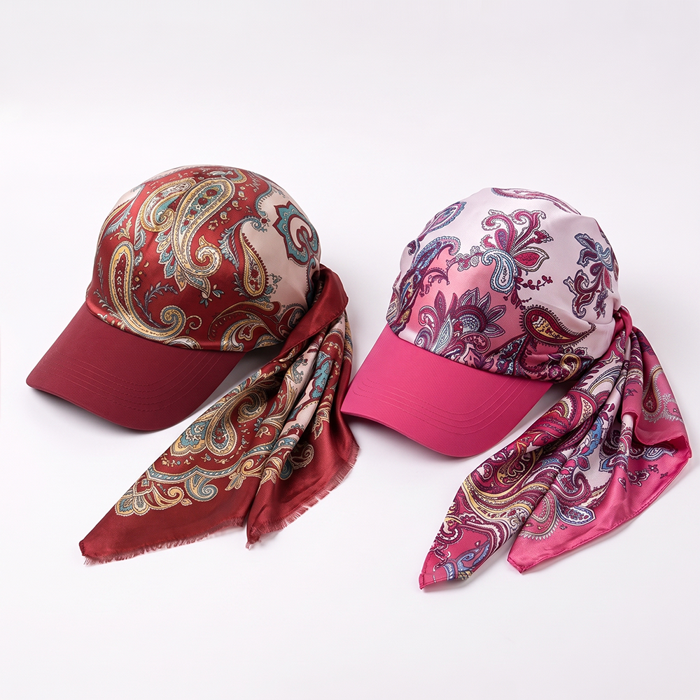 Next2Comfort™ SilkyShade Tie-Back Satin Scarf Visor Cap