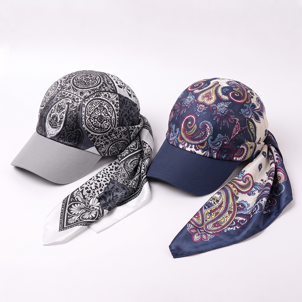 Next2Comfort™ SilkyShade Tie-Back Satin Scarf Visor Cap