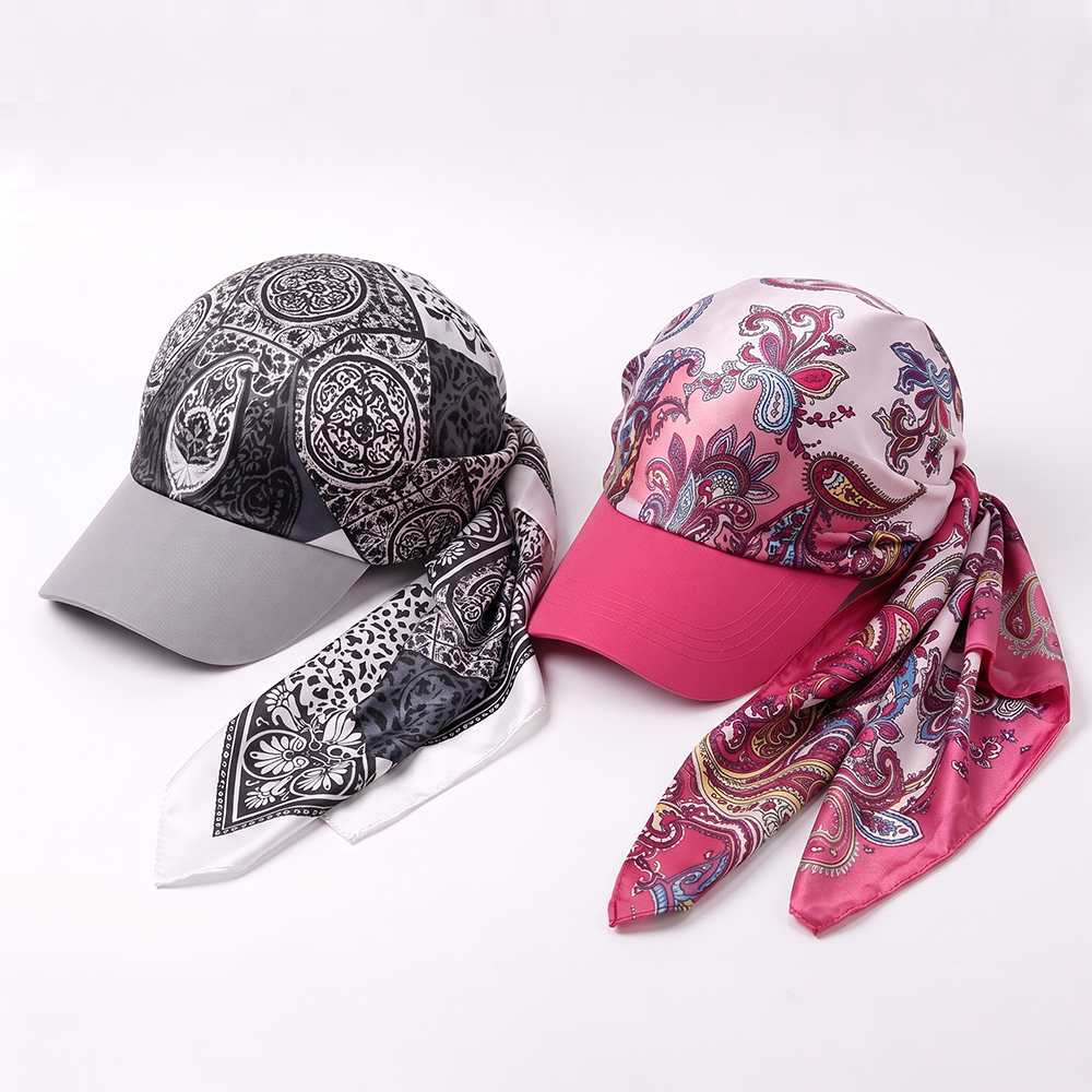 Next2Comfort™ SilkyShade Tie-Back Satin Scarf Visor Cap