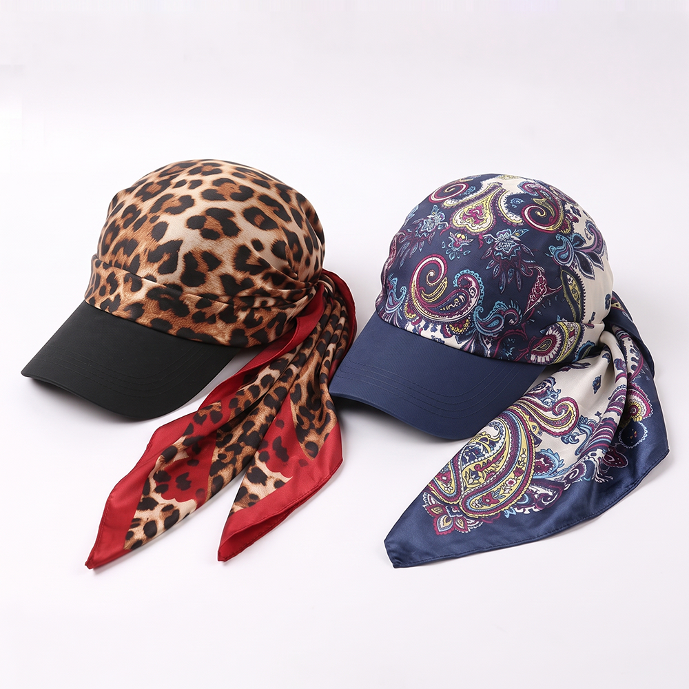 Next2Comfort™ SilkyShade Tie-Back Satin Scarf Visor Cap