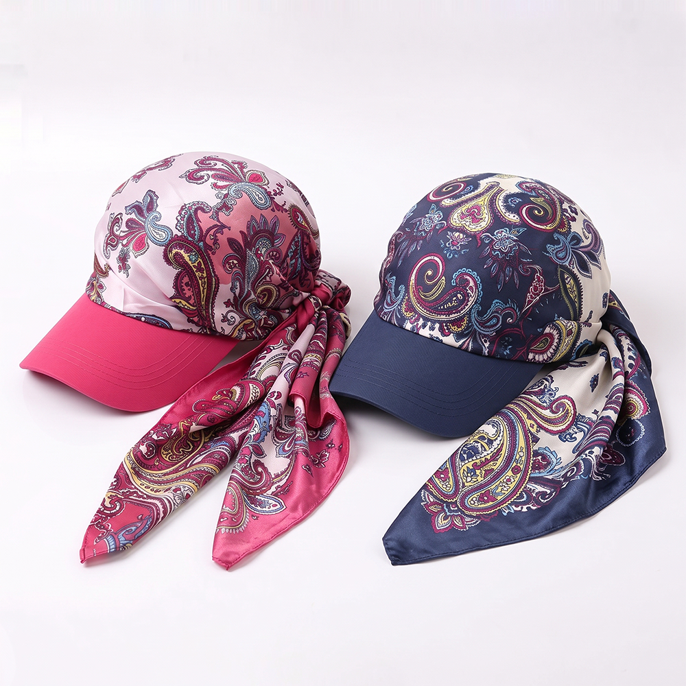 Next2Comfort™ SilkyShade Tie-Back Satin Scarf Visor Cap