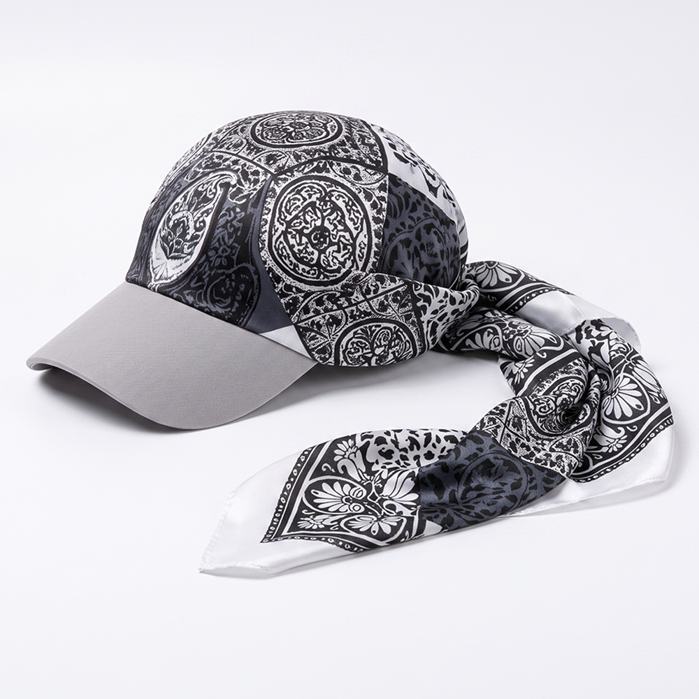 Next2Comfort™ SilkyShade Tie-Back Satin Scarf Visor Cap