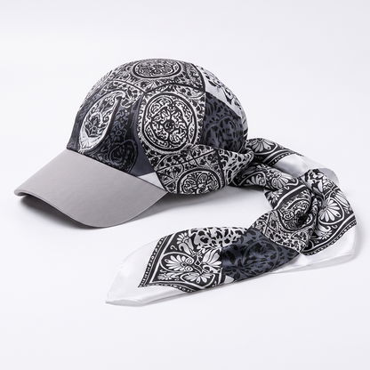 Next2Comfort™ SilkyShade Tie-Back Satin Scarf Visor Cap
