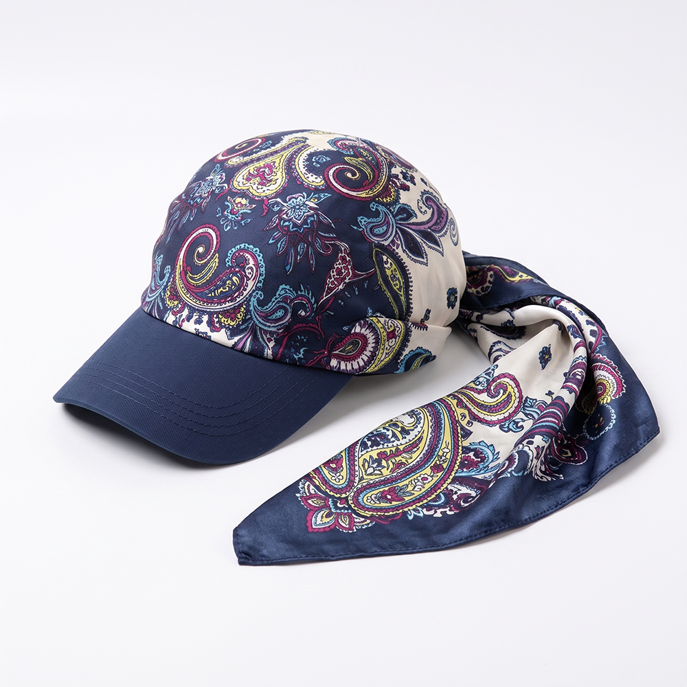 Next2Comfort™ SilkyShade Tie-Back Satin Scarf Visor Cap