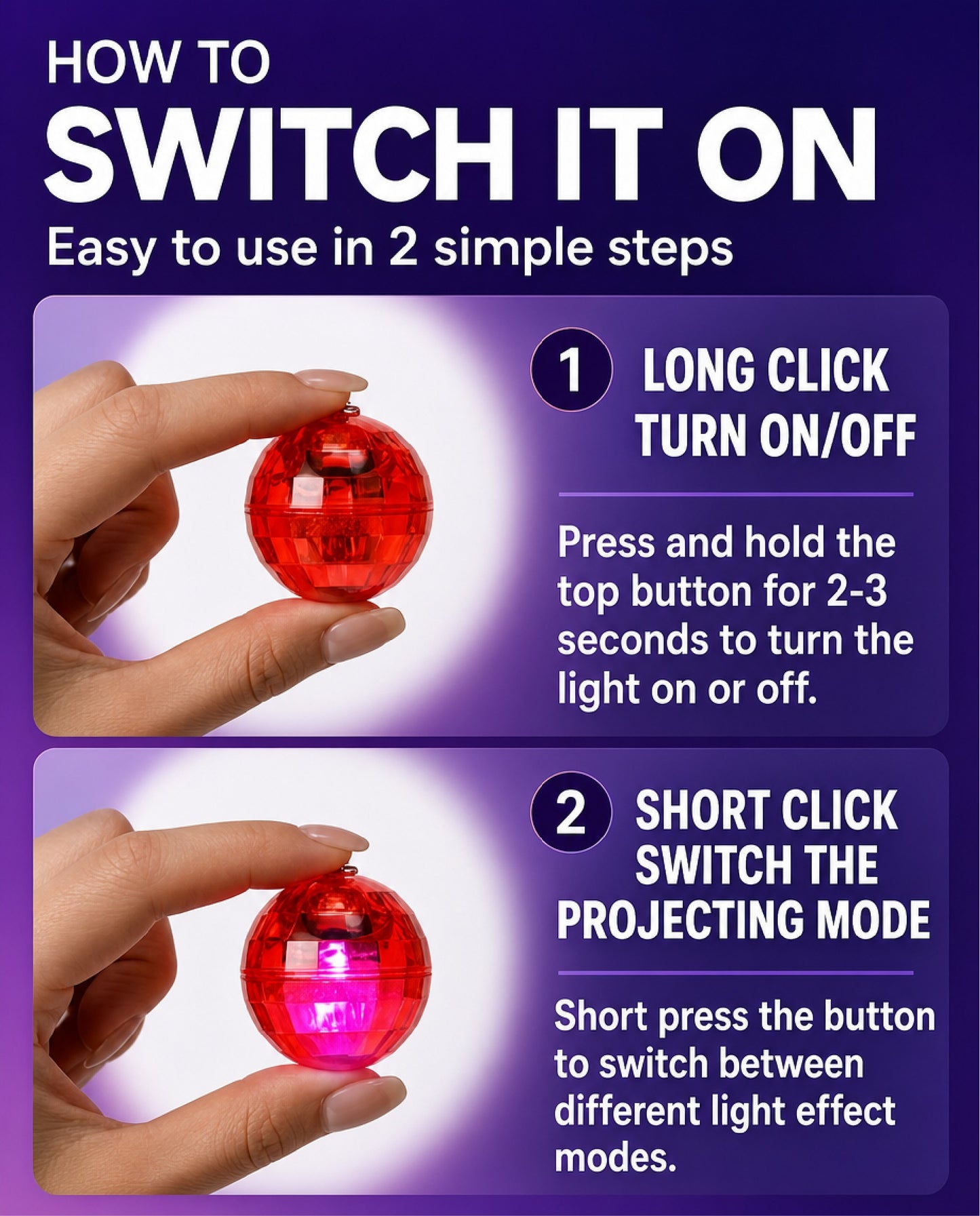 Next2Comfort™ SparkSphere Disco Ball Light-Up Earrings